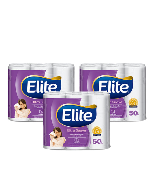 Elite Papel Higiénico Doble Hoja 50 metros 2 MANGAS - Puntolimpieza
