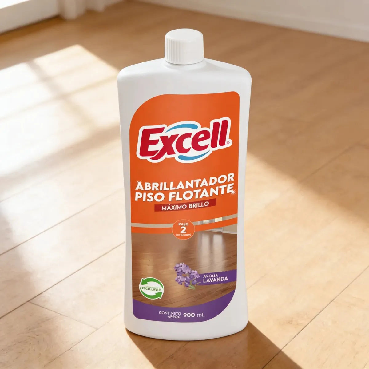 Excell Abrillantador piso flotante lavanda 3 x 900 cc