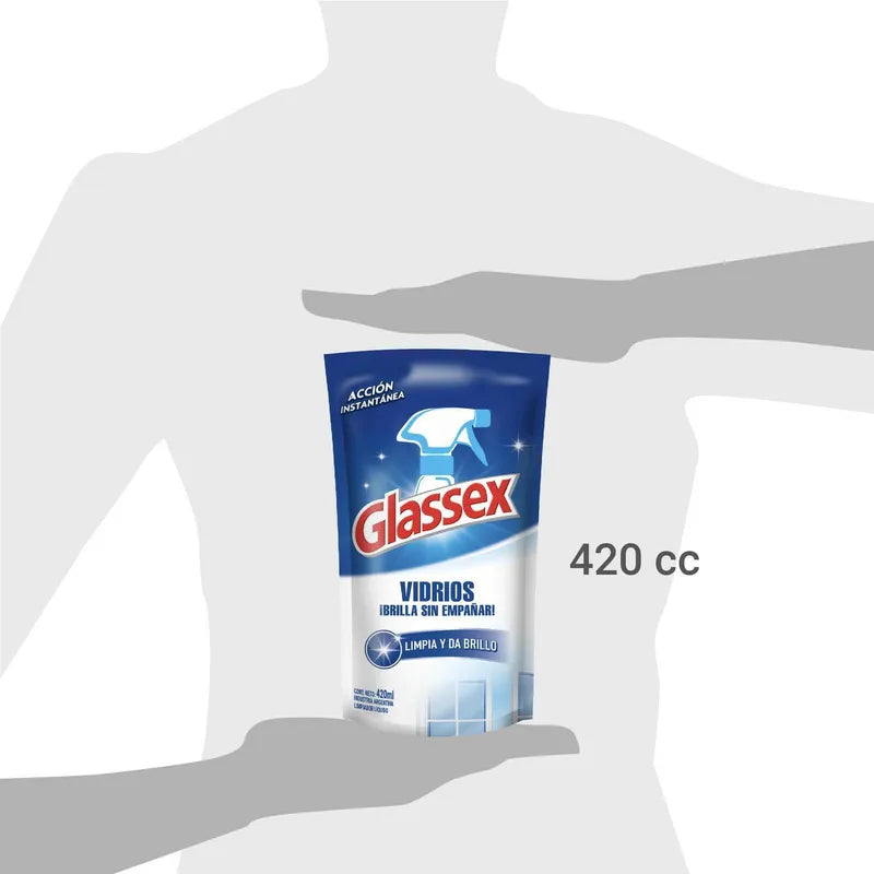 Glassex Limpia vidrios recarga 420 cc