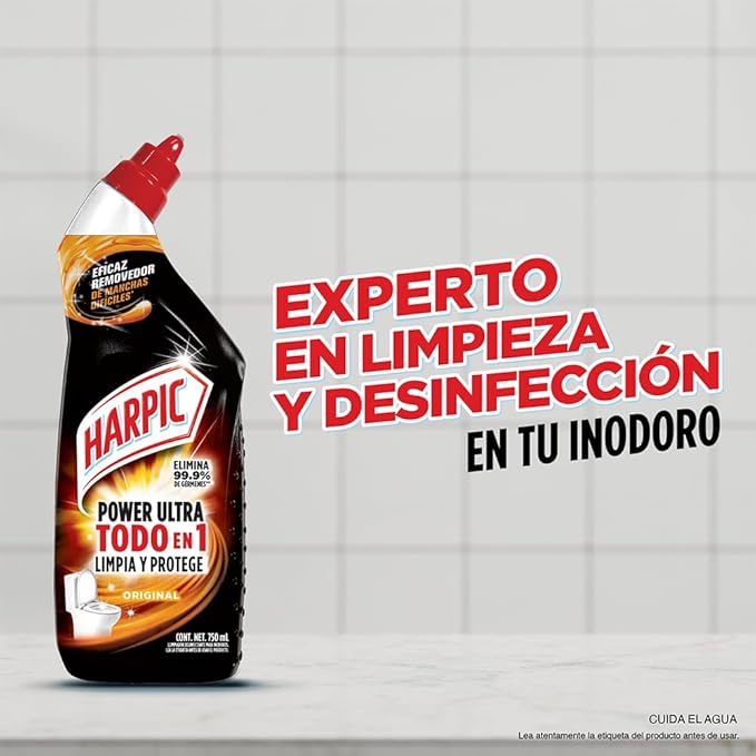 Harpic Limpiador estanques power plus Original 3 x 750 cc