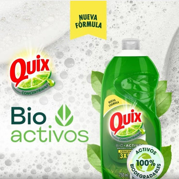 Quix Lavaloza concentrado limón 2 x 750 cc