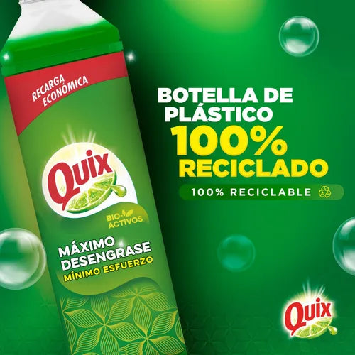 Quix Lavaloza concentrado limón recarga 3 x 1500 cc