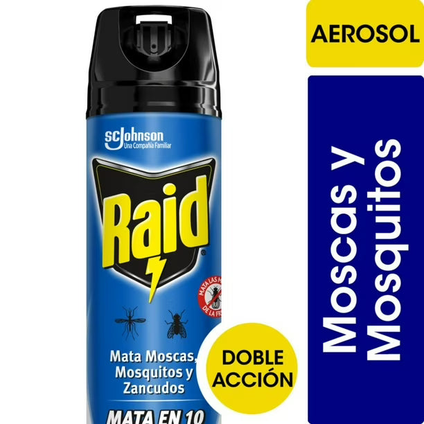 Raid Insecticida Mata Moscas y Mosquitos 360 cc