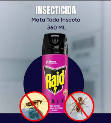 Raid Insecticida Todo Insecto 360 cc