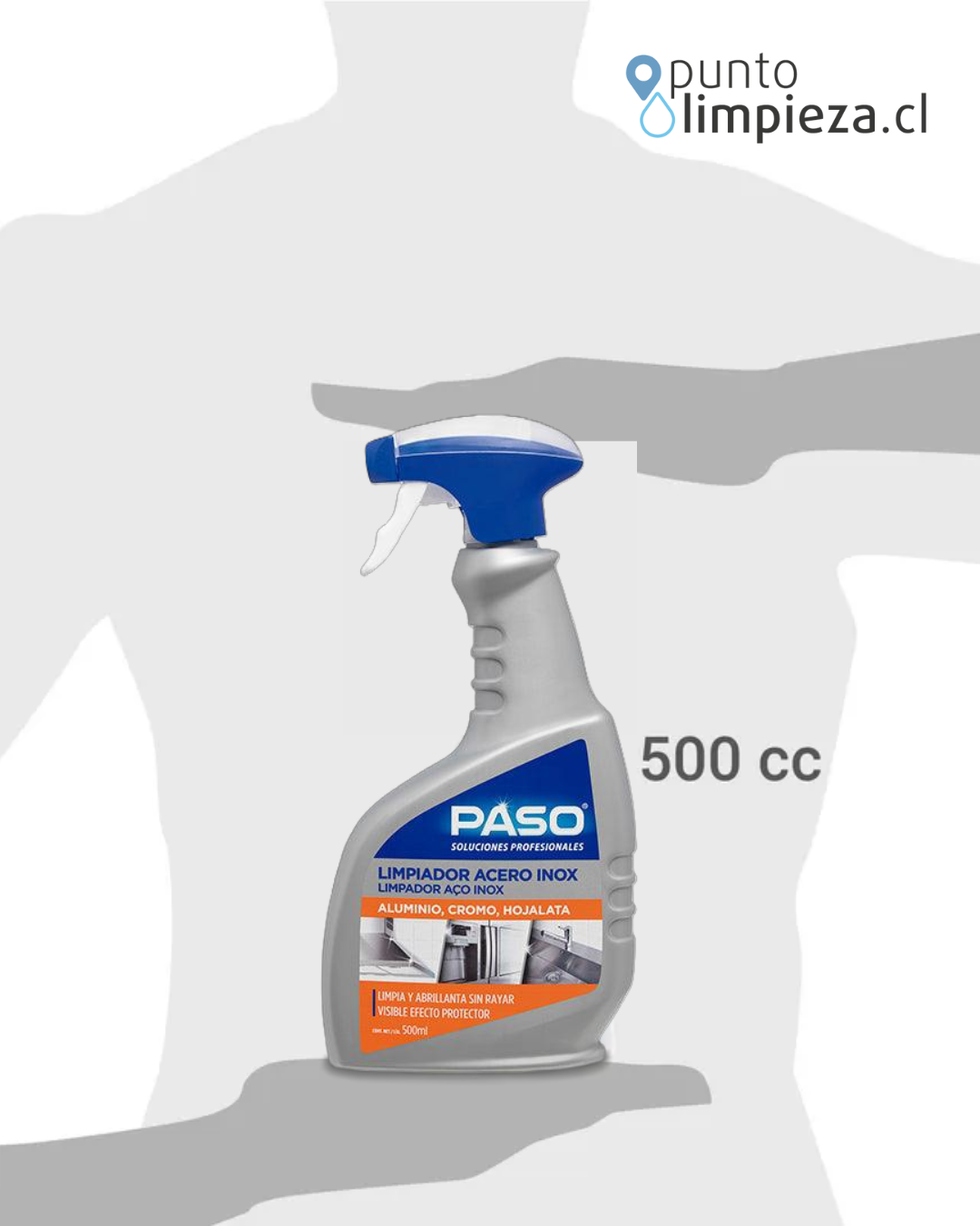 Paso Limpiador Acero Inox 500 cc