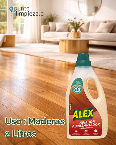 Alex Abrillantador Madera Extra brillo - Coco 2 Litros