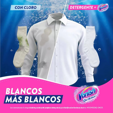 Vanish Quitamanchas ropa blanca polvo recarga 6 x 450 gr