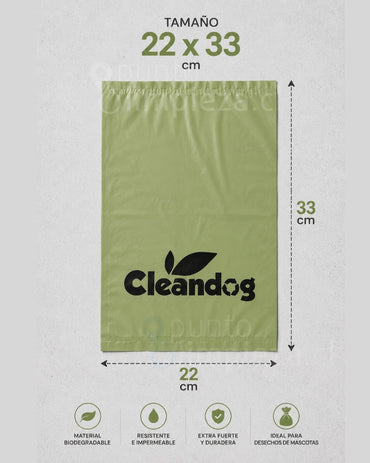 Cleandog Bolsas biodegradables para desecho de perro 4 x 120 unids