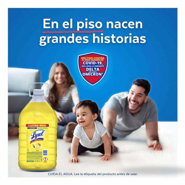 Lysol Limpia pisos Limon 5 L