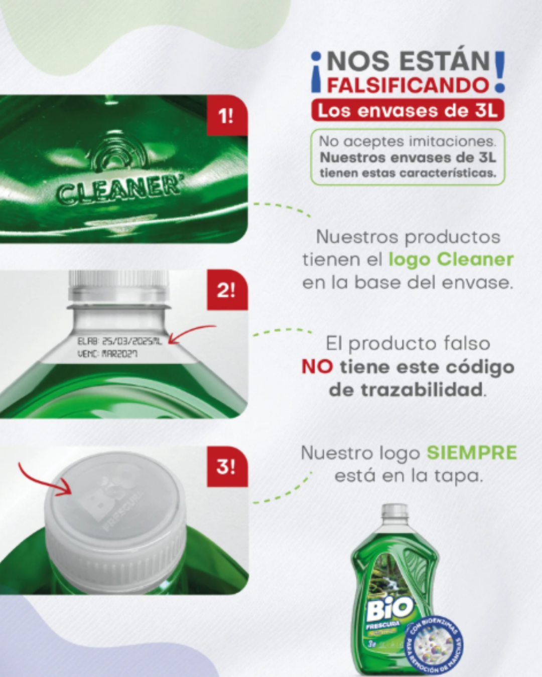 Bio Frescura Detergente Matic liquido Bosque Nativo 3 L