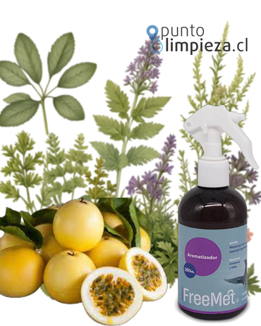 Freemet Aromatizador de ambiente y telas Maracuya-Hierbas 3 x 240 cc