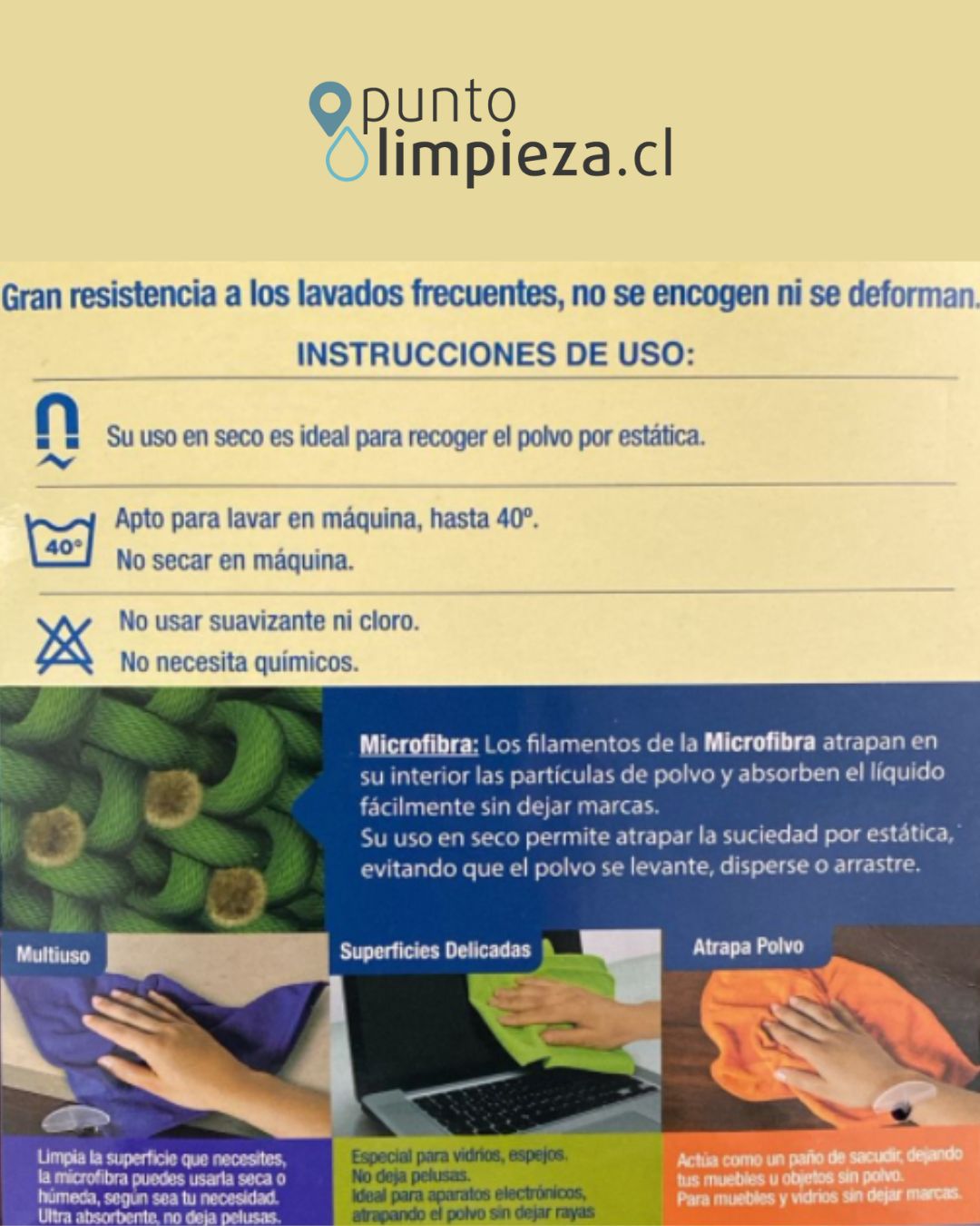 Virutex Pack Paños Microfibra 3 unid