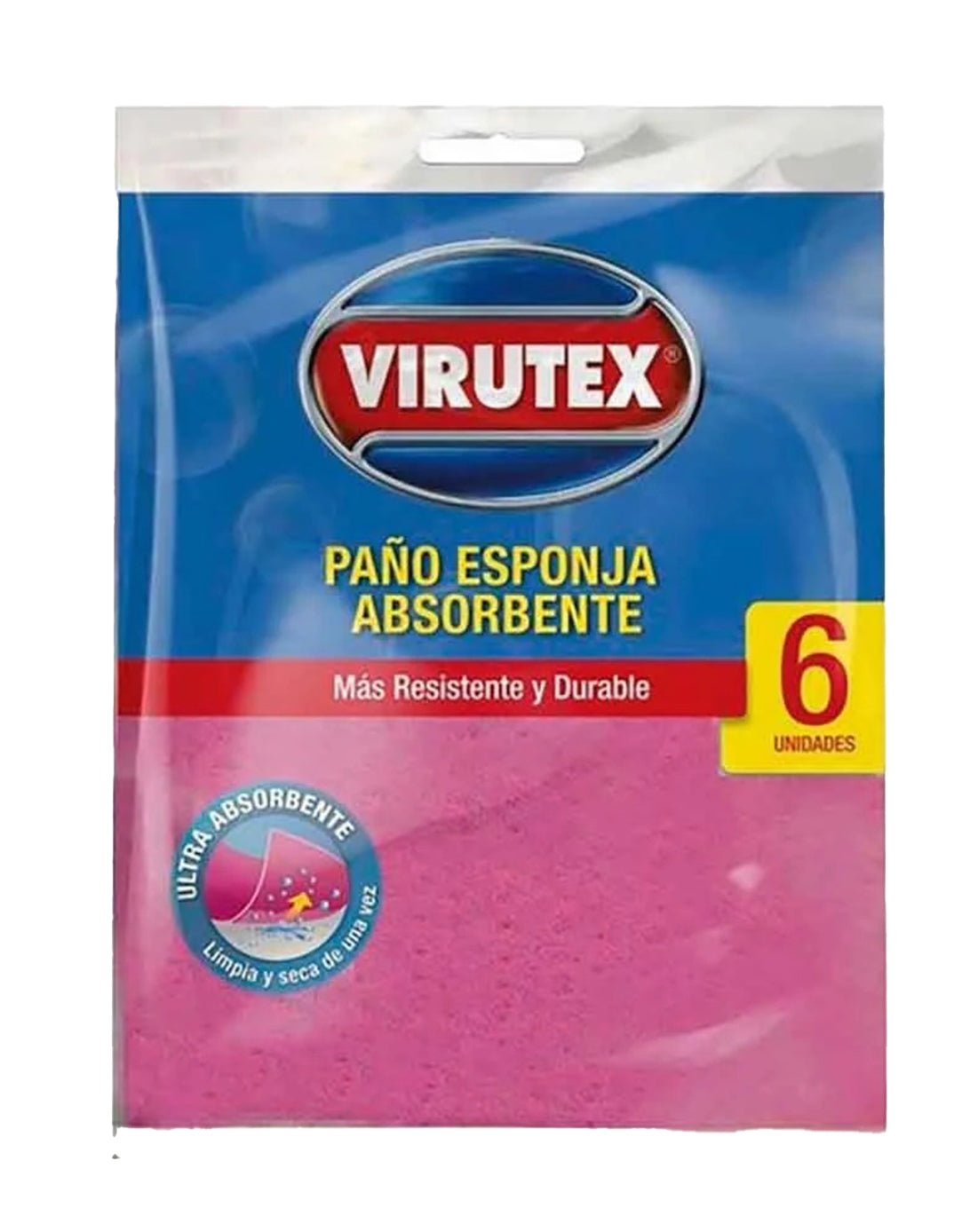 Virutex Paño Esponja Absorbente 6 unid