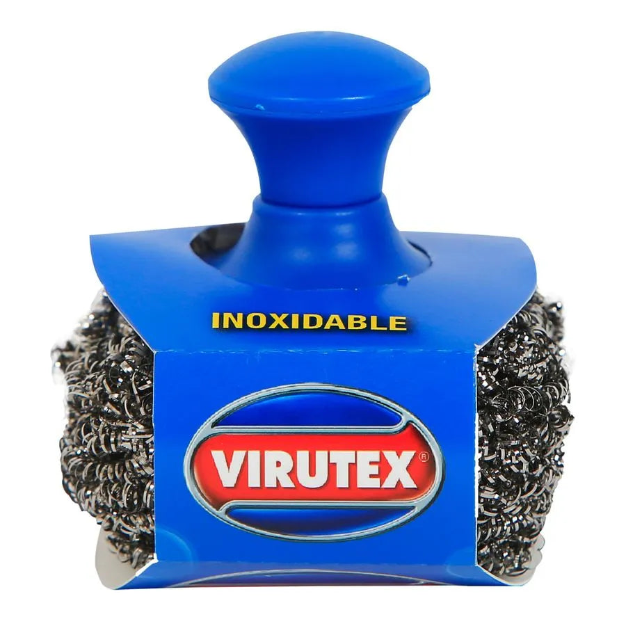 Virutex Esponja de Acero con mango 1 unid