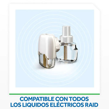 Raid Aparato Insecticida Liquido Electrico 45 noches Mosquitos y Zancudos 32,9 cc