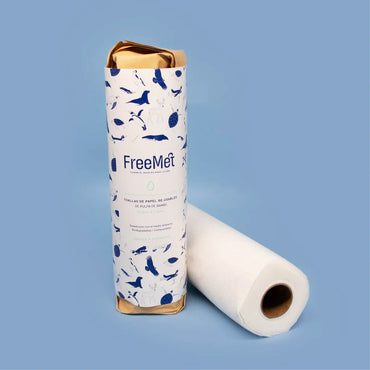 Freemet Toallas de Papel Re-Usables de Pulpa de Bambú 20 unid