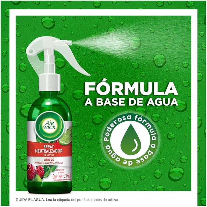 AirWick Spray Neutralizador Frambuesa y Limón 237 cc