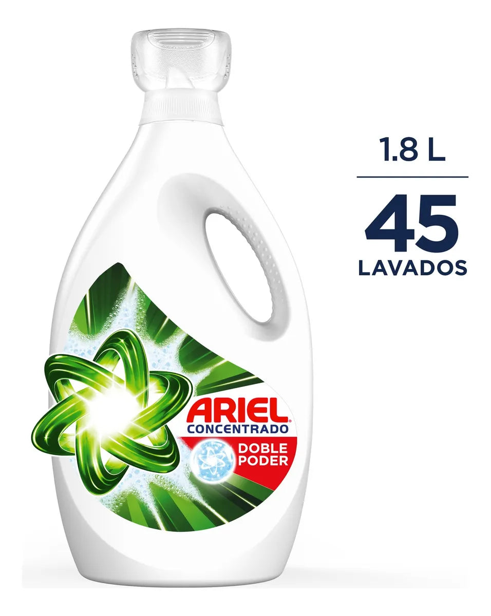 Ariel Power Liquid Detergente liquido concentrado 1,8 L