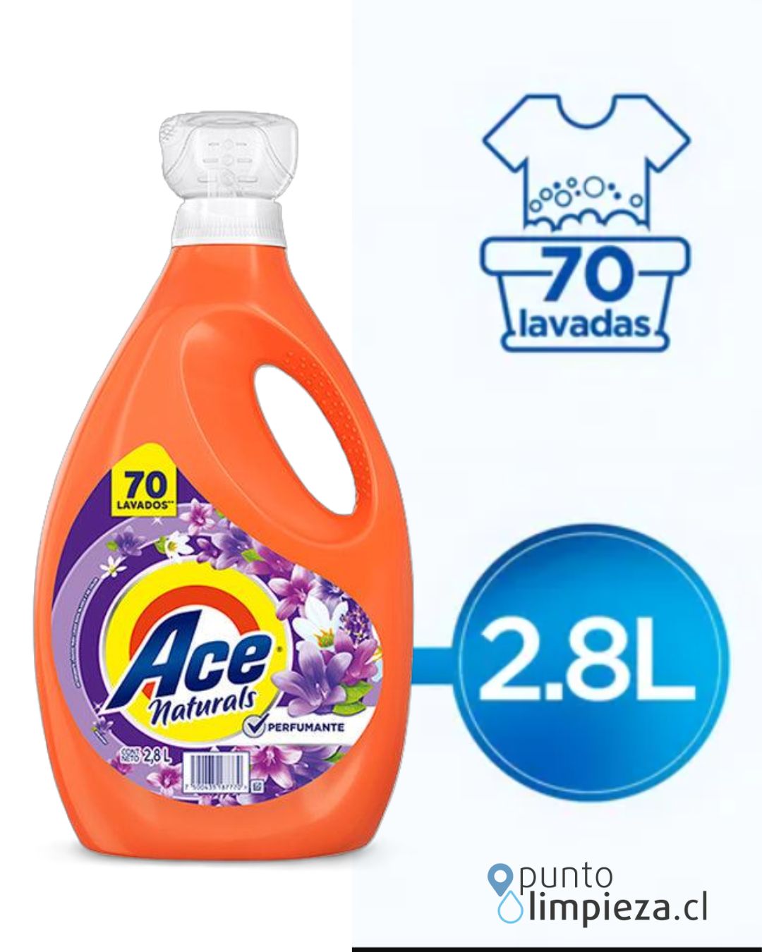 Ace Detergente liquido Perfumante 4 x 2,8 L