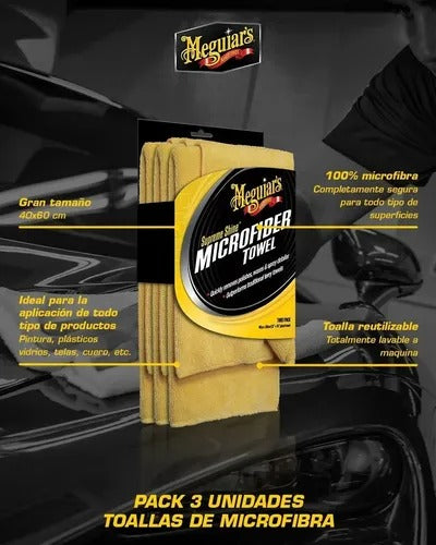Meguiar's Set Toallas Microfibra 3 unid