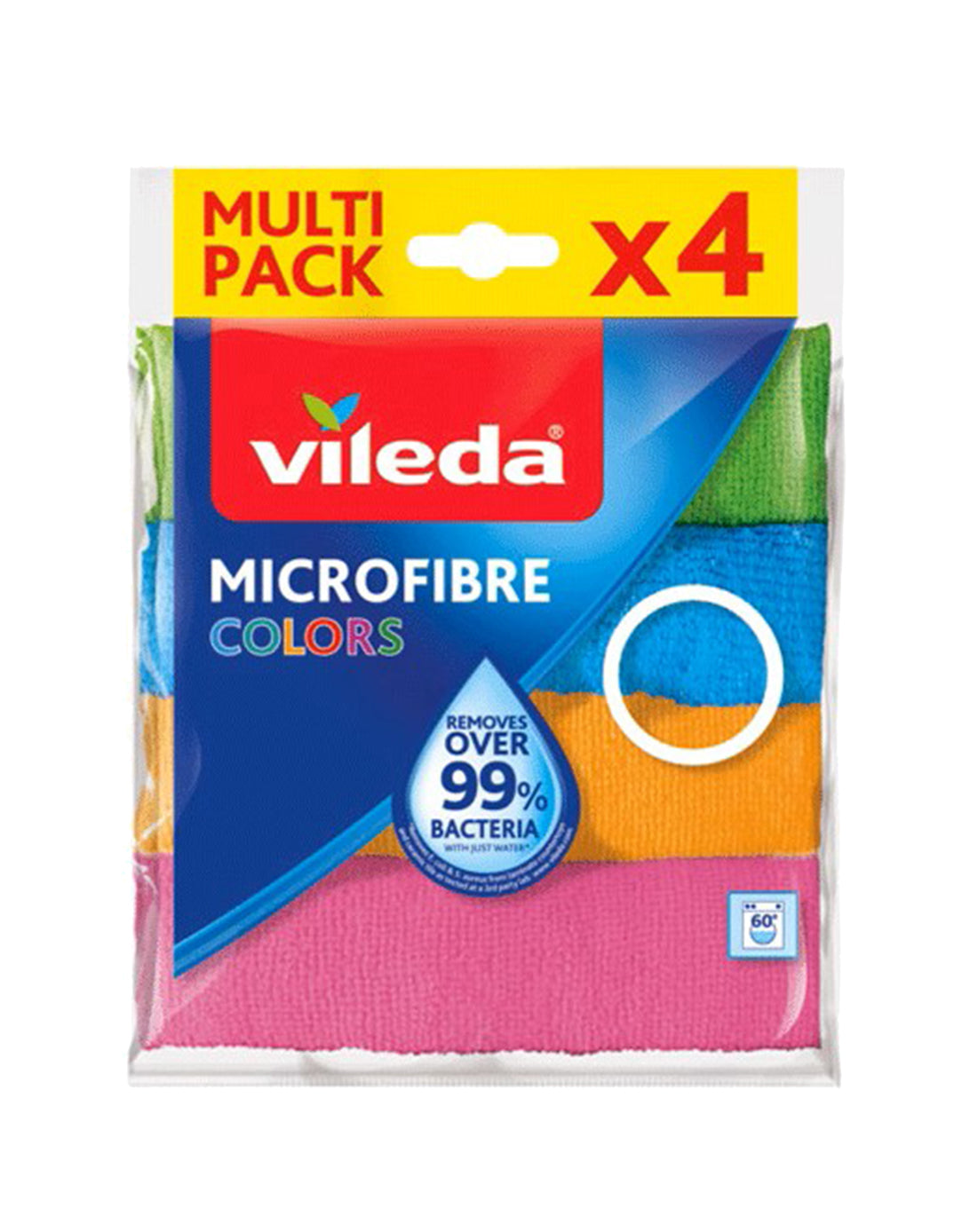 Vileda Paño Microfibra Colors 4 unid