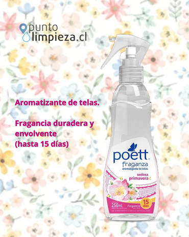 Poett Aromatizante de Telas Fraganza Sedosa Primavera 250 cc