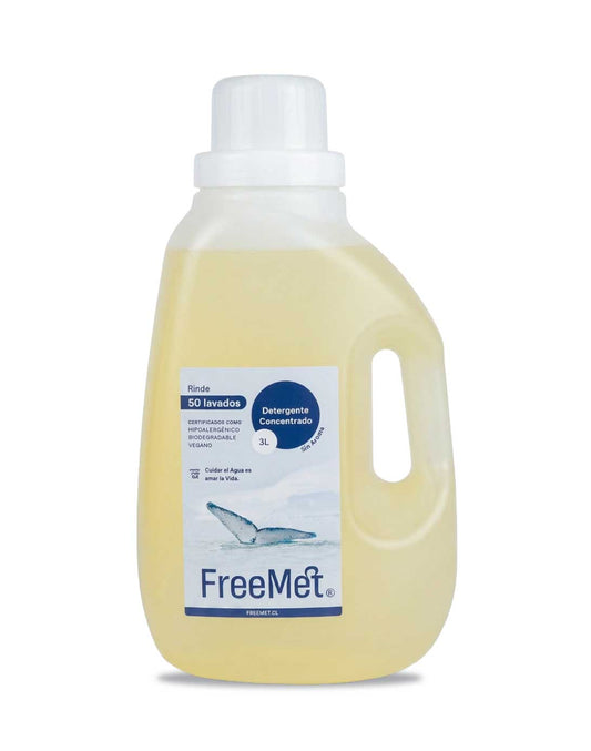 Freemet Detergente liquido concentrado Sin Aroma 3 L