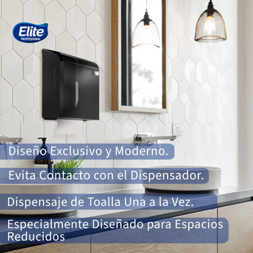 Elite Dispensador Toalla Interfoliada Evolution Negro 1 unid - 91519