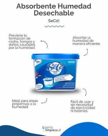 SéCo! Absorbente Humedad Desechable 300 gr