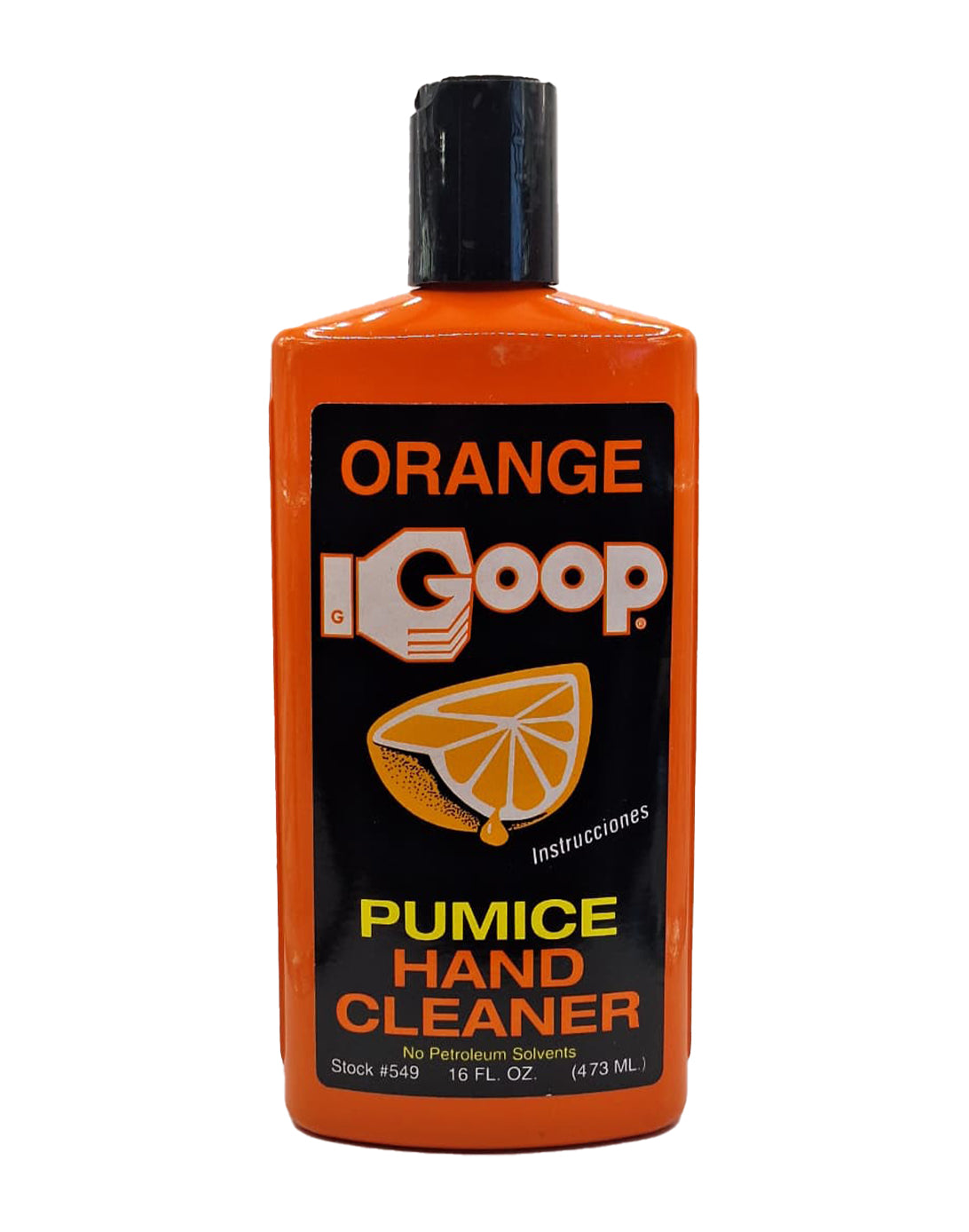 Goop Orange Hand Cleaner Jabón Mecánico con Pumice 473 cc