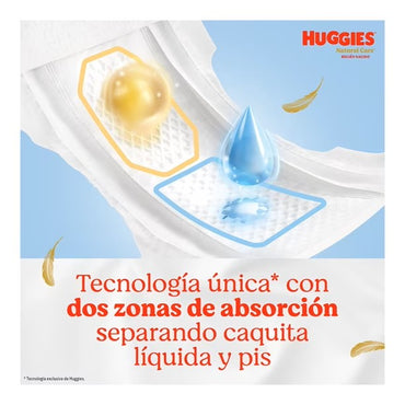 Huggies Pañales Bebé Natural Care P 3 x 34 unid