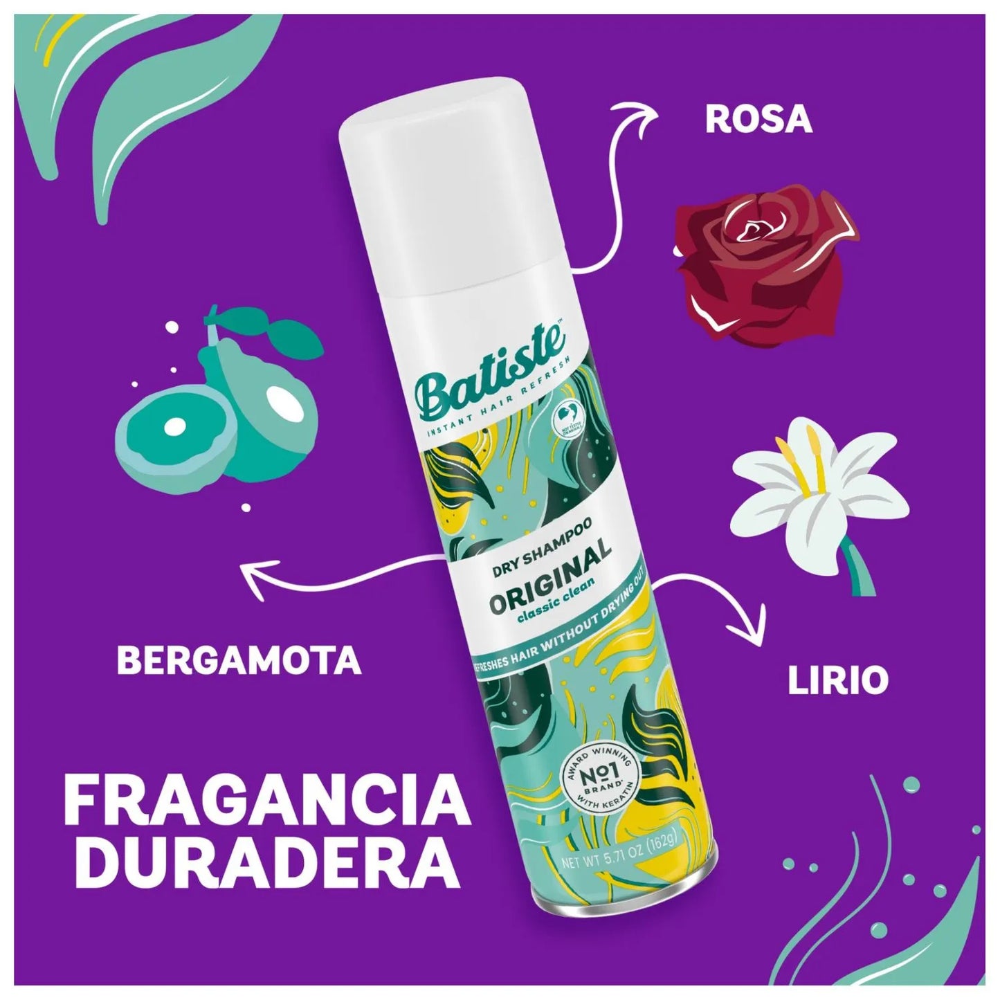 Batiste Shampoo en Seco aroma Original 200 cc