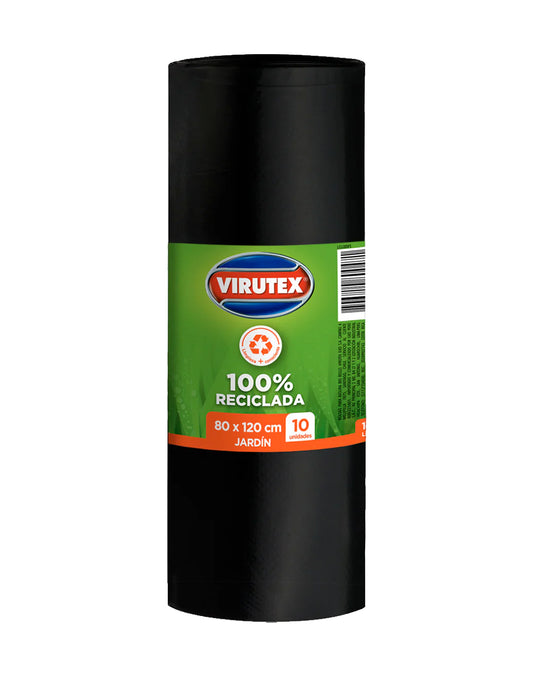 Virutex Bolsa de Basura Jardín 80 x 120 cms 10 unid