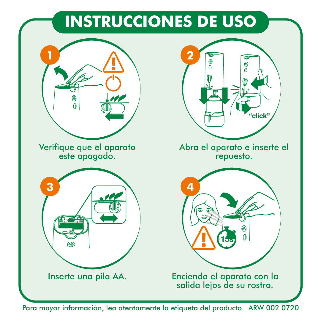 Airwick Freshmatic Full Aparato con 3 recargas 1kit