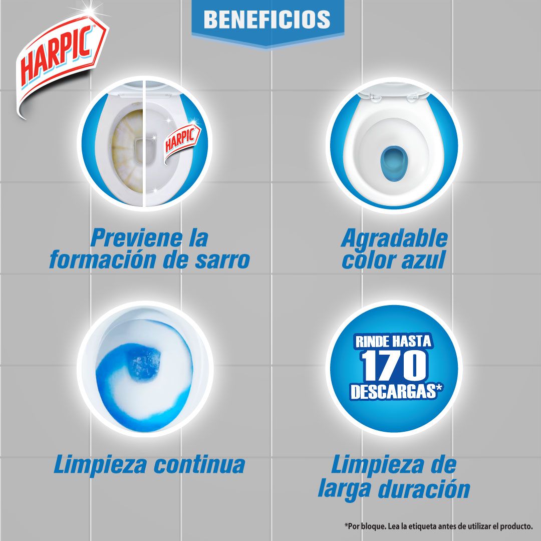 Harpic Pastilla estanque inodoro Power Plus 2 unid