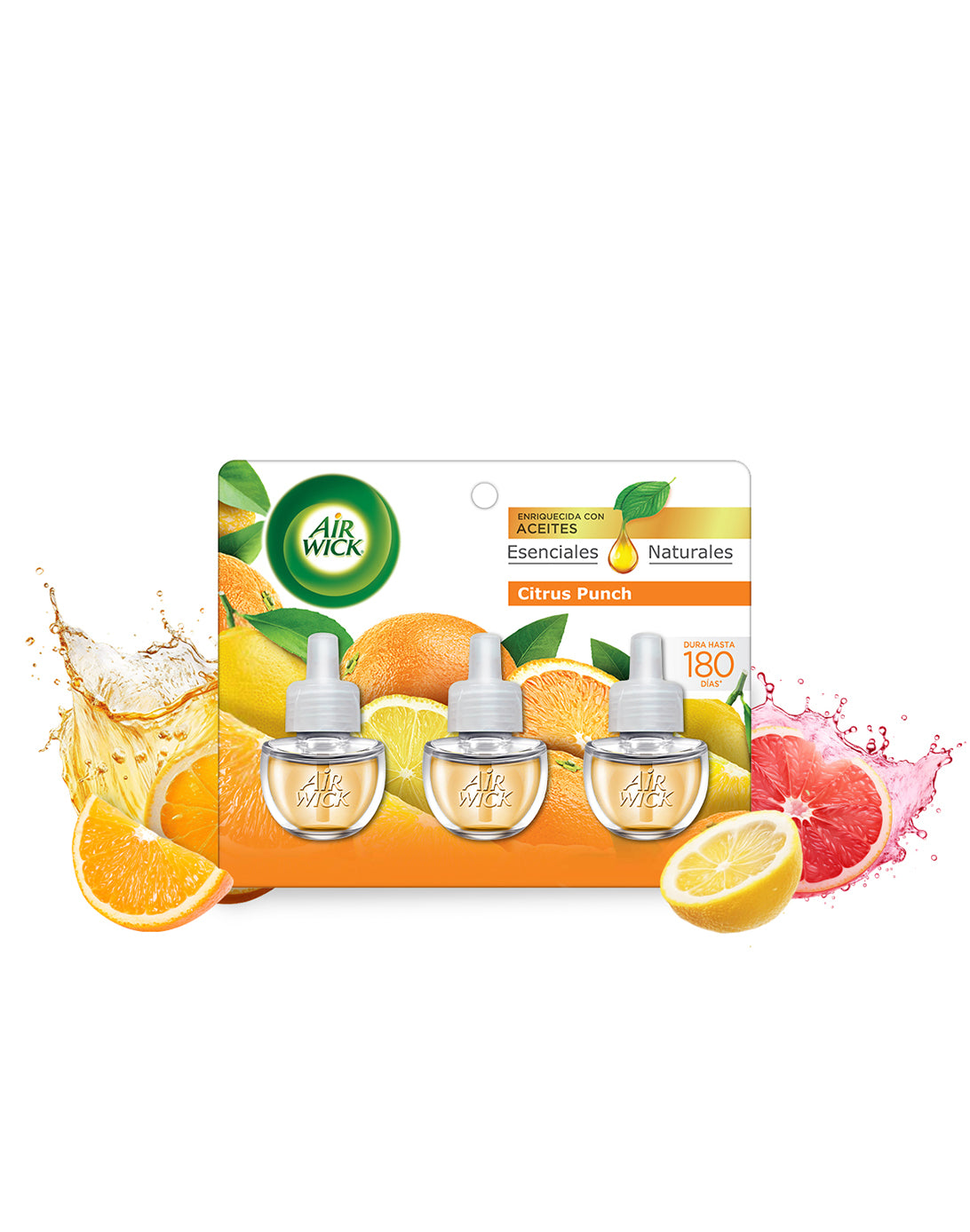 Airwick Recarga Desodorante Electrico Citrus Punch 3 unid