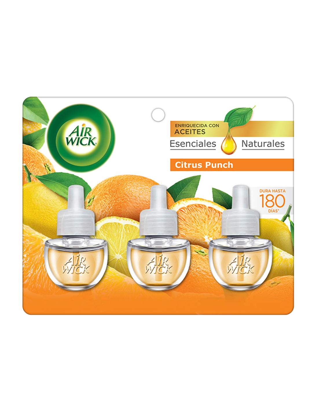 Airwick Recarga Desodorante Electrico Citrus Punch 3 unid