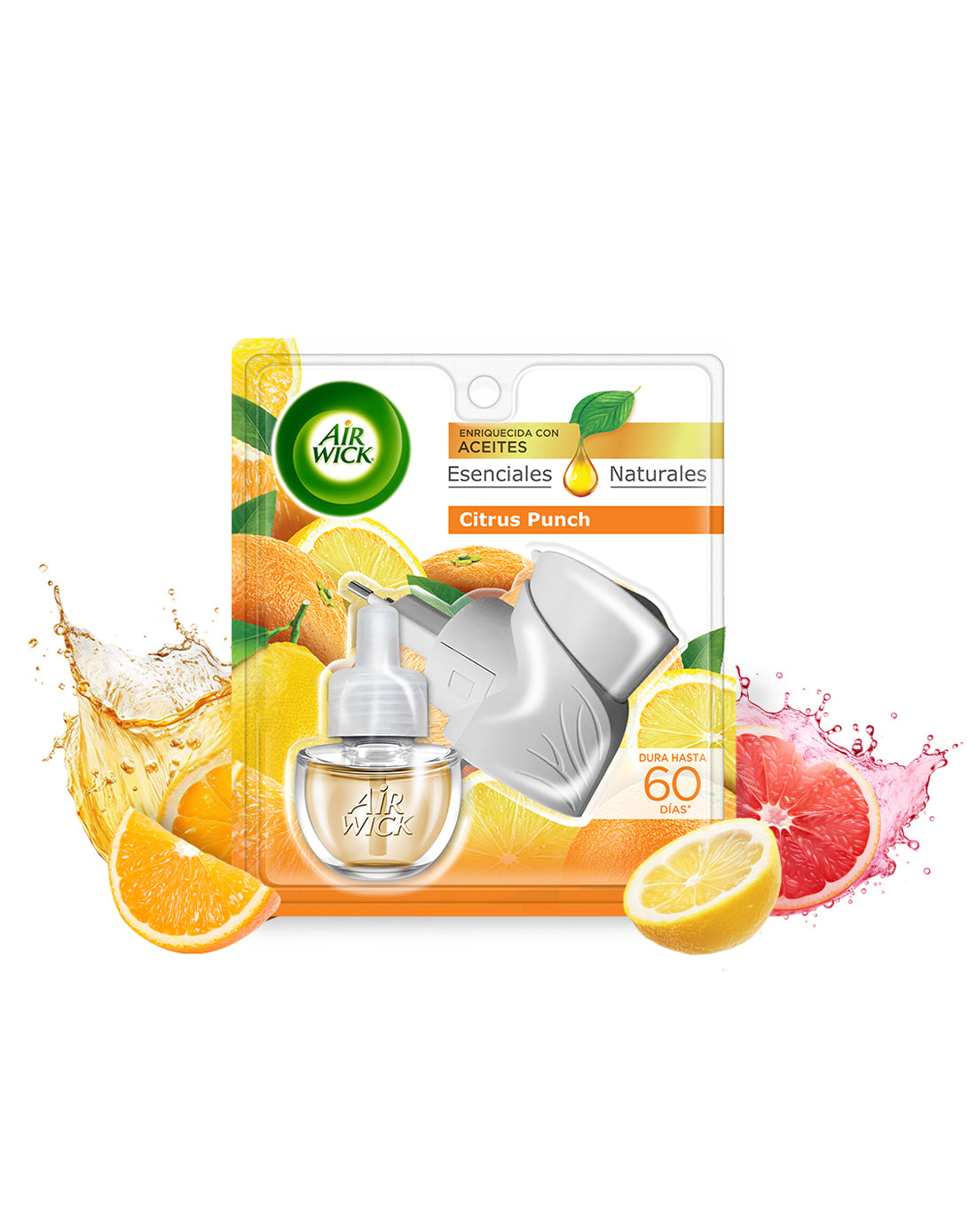 Airwick Desodorante Ambiental Aparato Electrico rec. Citrus Punch 1 unid