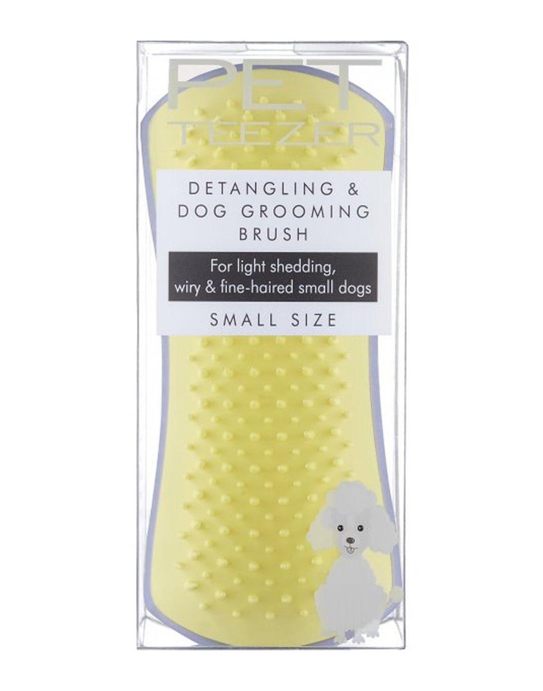 Pet Teezer Cepillo Desenredante para Mascotas Pequeñas Lila y Amarillo 1 unid