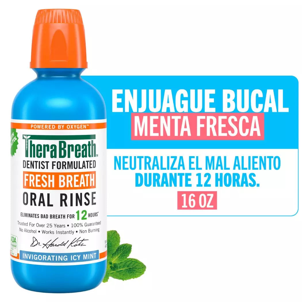 Therabreath Enjuague Bucal Menta fria 473 ml