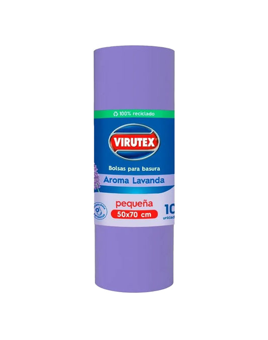 Virutex Bolsa de Basura Aroma Lavanda 50 x 70 cm 10 unid