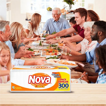 Nova Servilletas Cocktail Clásica - Pack Familiar 300 unid