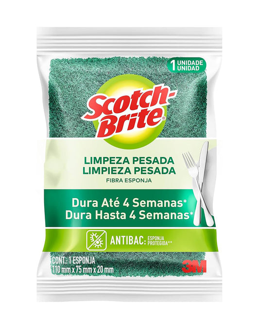 Scotch-Brite Esponja Abrasiva Limpieza Pesada 1 unid