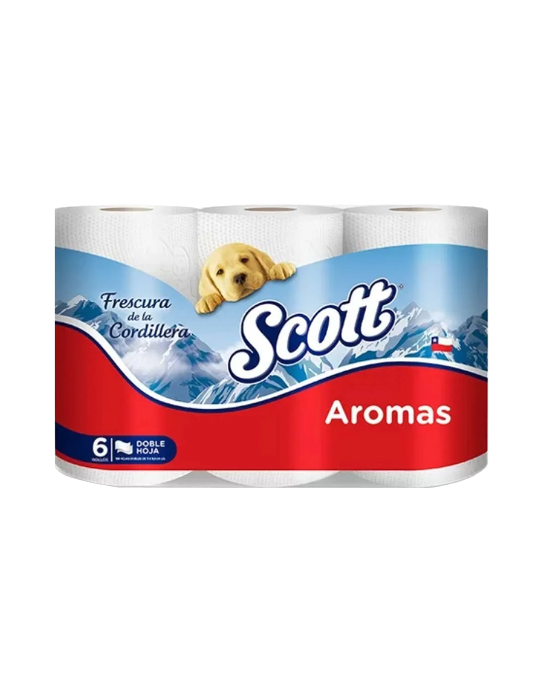 Scott Papel Higiénico Doble Hoja Aromas 21 metros 6 rollos