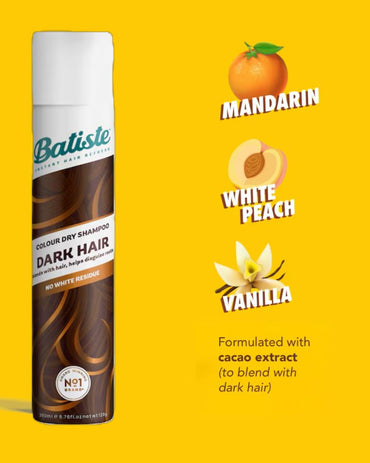 Batiste Shampoo en seco Dark Hair 200 cc