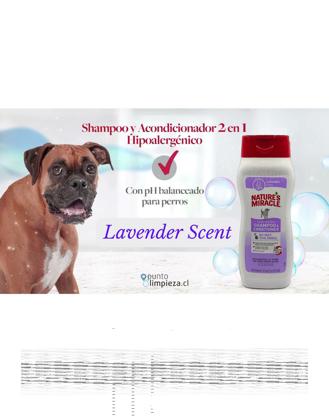 Natures Miracle Shampoo y acondicionador de Lavanda 473 ml