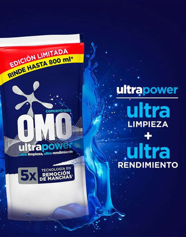 Omo Detergente Líquido Ultra Power 400 cc