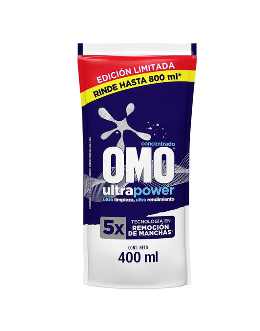 Omo Detergente Líquido Ultra Power 400 cc
