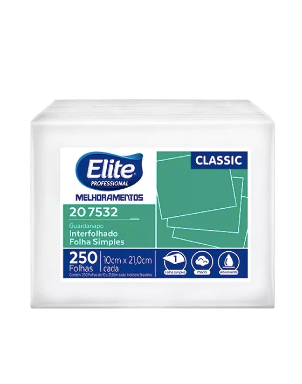 Elite Servilleta Classic Interfoliada Express Una Hoja 250 unid - Puntolimpieza