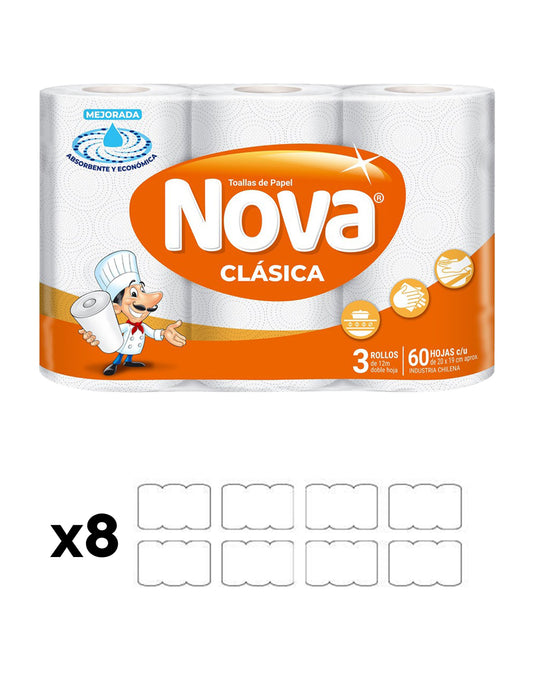 Nova Toalla de Papel 12 metros 1 MANGA